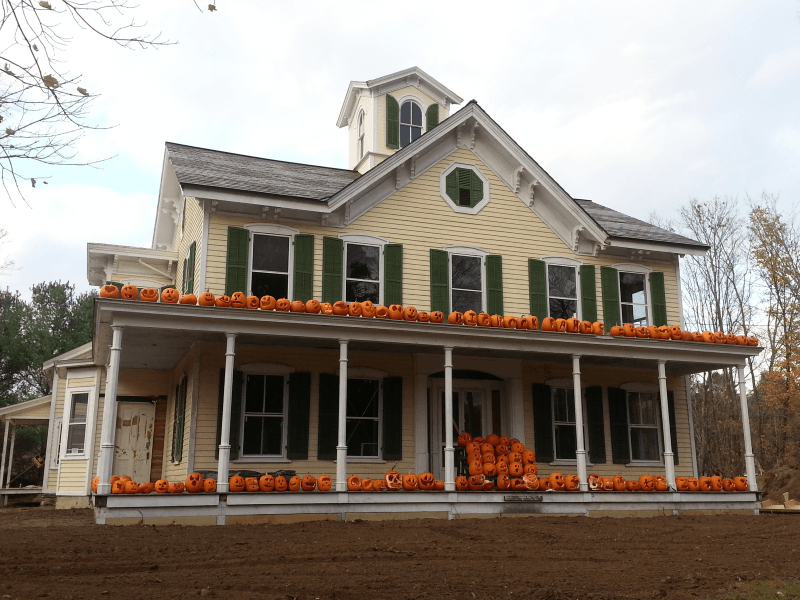 Campbell House decked out with pumkins